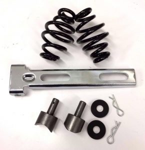 Solo seat mounting kit with black springs