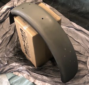 Rear fender primed