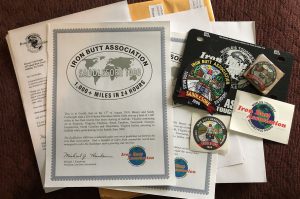 Iron Butt Association Saddle Sore 1000 Certificate