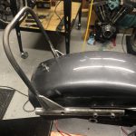 Sissy bar fender strut mock up.