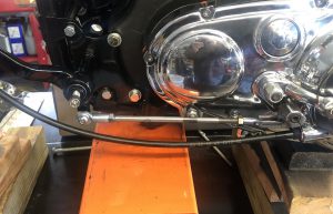 Sportster forward controls shift linkage