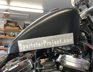 SportsterProject.com Tank Decal - Step 1