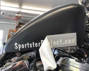 SportsterProject.com Tank Decal - Step 2