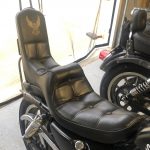 Old school king queen Harley Davidson Sportster seat.