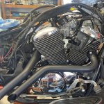 TJ Brutal Customs Backdraft Exhaust on the Honda Shadow