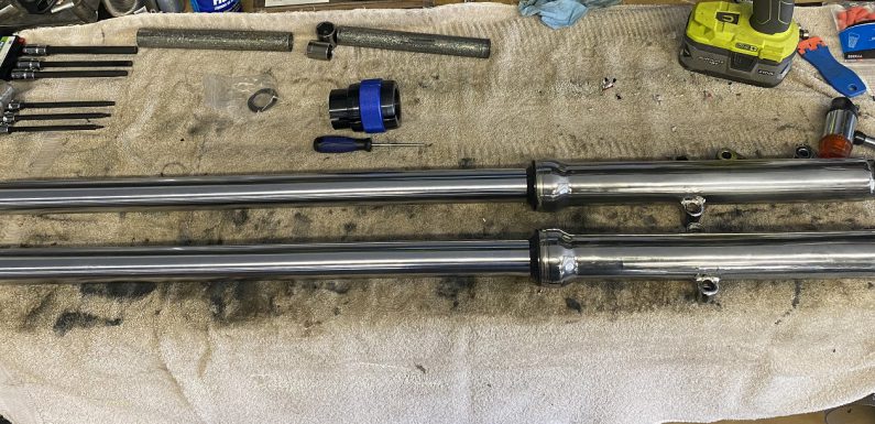 8 over front fork tubes…