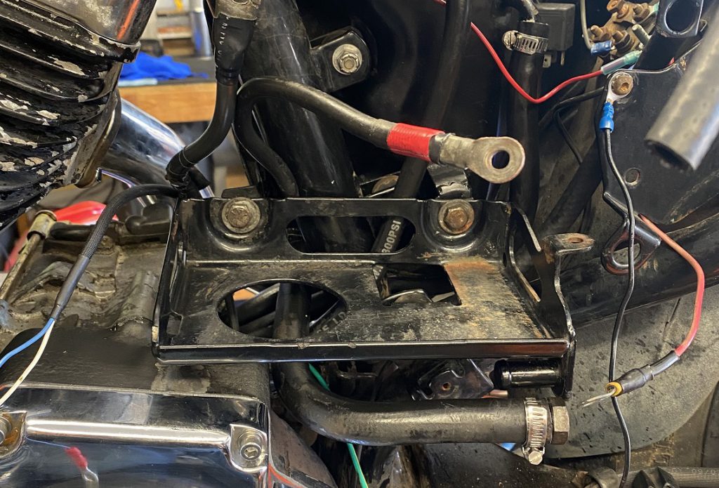 Battery Tray Mount Repair… Sportster Project