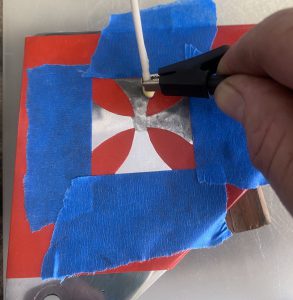 Maltese Cross Electrical Etching