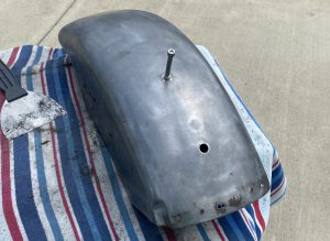 Sportster Rear Fender - Stripped off the old paint.