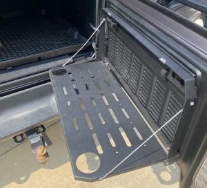 Rough Country Folding Tailgate Table on my 2020 Jeep Wrangler JL