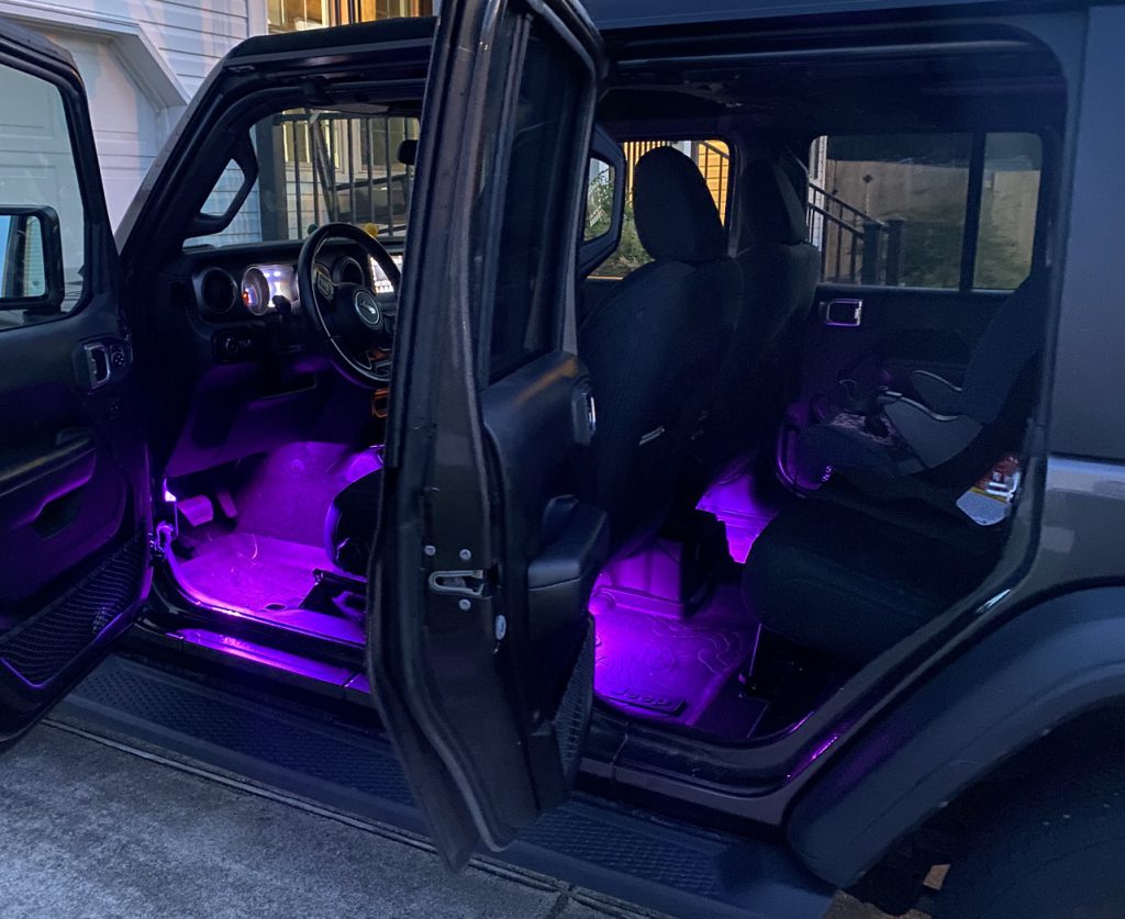 Interior LED Accent Lighting for the Jeep Sportster Project