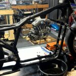 Sportster Stripped Down Ready for the TC Bros Hardtail Kit