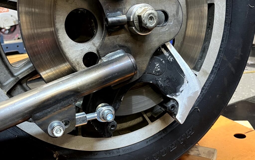 Tested the rear brake bracket fit using the hardware supplied in the kit.